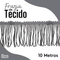 Franja De Tecido Gelo - 10Mm Rolo Com 10 Metros - Nybc