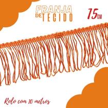 Franja De Tecido Laranja - 15Mm Rolo Com 10 Metros - Nybc Franja De Tecido Laranja - 15Mm Rolo Com 10 Metros - Nybc