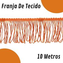 Franja De Tecido Laranja - 5Mm Rolo Com 10 Metros - Nybc