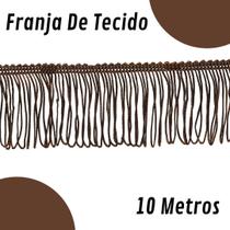 Franja De Tecido Marrom Havana - 5Mm Rolo Com 10 Metros - Nybc Franja De Tecido Marrom Havana - 5Mm Rolo Com 10 Metros - Nybc