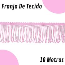 Franja De Tecido Rosa Claro - 5Mm Rolo Com 10 Metros - Nybc Franja De Tecido Rosa Claro - 5Mm Rolo Com 10 Metros - Nybc