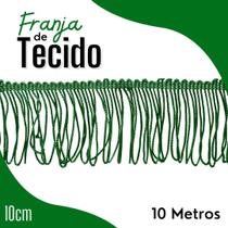 Franja De Tecido Verde Bandeira - 10Mm Rolo Com 10 Metros - Nybc