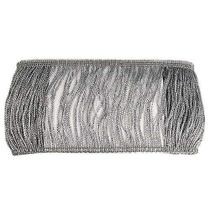 Franja de Viscose Metalizada 100 mm São José - Peça c/ 10 mt Franja de Viscose Metalizada 100 mm São José - Peça c/ 10 mt