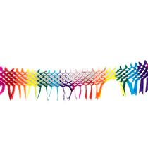 Franja Sanfonada Decorativa de Papel - Colorida - 1 unidade - Rizzo
