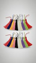 Franja Tassel Poliéster 9cm Mix 100 Peças Franja Tassel Poliéster 9cm Mix 100 Peças