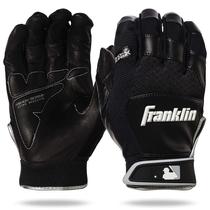 Franklin Sports 20966F2 Shok-Sorb X Luvas de Rebatedor, Preto/Preto, Adulto Médio