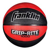 Franklin Sports Grip-Rite 1000 Basquete de Borracha - Preto/Vermelho, 29,5"