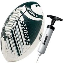 Franklin Sports Michigan State Football - Mini Futebol Juvenil - Futebol de 8,5" - SPACELACE Easy Grip Texture- Perfeito para crianças!