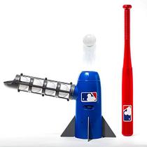 Franklin Sports MLB Kids Pitching Machine - POP ROCKET Kids Baseball Trainer - Inclui 5 Beisebol de Plástico & Taco de Beisebol, Multicolor