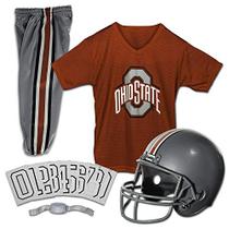 Franklin Sports NCAA Ohio State Buckeyes Kids College Football Uniform Set - Conjunto de Uniformes Jovens - Inclui Jersey, Capacete, Calças - Jovem Pequeno