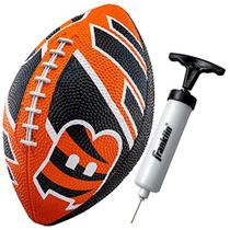 Franklin Sports NFL Cincinnati Bengals Football - Futebol Juvenil - Mini 8.5 "Rubber Football - Perfeito para Crianças - Logotipos e Cores da Equipe!