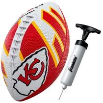 Franklin Sports NFL Kansas City Chiefs Football - Futebol Juvenil - Mini 8.5" Rubber Football - Perfeito para Crianças - Logotipos e Cores da Equipe!