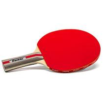 Franklin Sports Ping Pong Paddle - Raquete de Tênis de Mesa Performance - Remo de Madeira Estilo Pro com Superfície de Borracha - Vermelho + Cinza