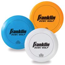 Franklin Sports Pro Disc Golf Discs Set - Disc Golf Equipment Starter Kit- Driver, Mid-Range, Putter Discs Incluídos - Full Frolf Disc Set - Conjunto Profissional