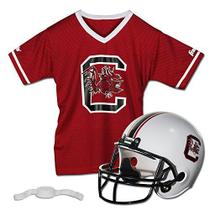 Franklin Sports South Carolina Gamecocks Kids College Football Uniform Set - NCAA Youth Football Uniform Costume - Capacete, Jersey, Chinstrap - Juventude M