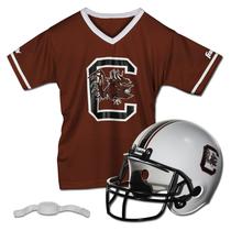 Franklin Sports South Carolina Gamecocks Kids College Football Uniform Set - NCAA Youth Football Uniform Costume - Capacete, Jersey, Chinstrap - Juventude M