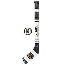 Franklin Sports Vegas Golden Knights NHL Mini Soft Hockey Stick Set - NHL Team Soft Foam Mini Hockey Stick and Ball Set - Grande brinquedo para crianças