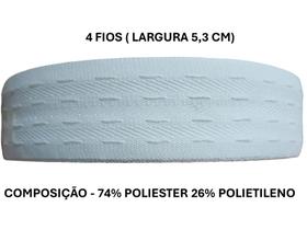 Franzidor para Confecção de Cortinas - 4 Fios - Algodão - Rolo 50 Metros Franzidor para Confecção de Cortinas - 4 Fios - Algodão - Rolo 50 Metros