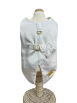 Fraque Ano Novo Lovely Branco para cachorro e gato