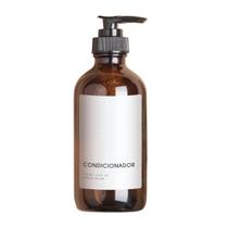 Frasco Âmbar Minimal Condicionador - 500Ml Branco