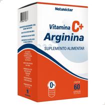 Frasco Arginina Vitamina C Suplemento Alimentar Natural 100 Puro Original para atletas 60 Cápsulas