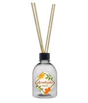 Frasco Aromatizador Difusor de Ambiente 250ml Pet com Varetas e Tampa Cozinha Banheiro Quarto Sala