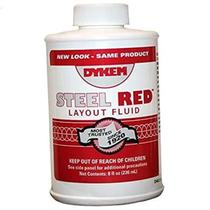 Frasco com Tampa e Escova DYKEM 04968 - 240ml - Layout Fluid Vermelho
