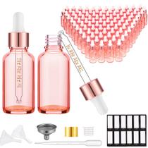 Frasco conta-gotas de vidro PrettyCare 30 ml (pacote com 99) rosa rosa Frasco conta-gotas de vidro PrettyCare 30 ml (pacote com 99) rosa rosa