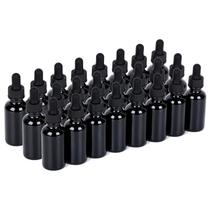 Frasco conta-gotas YONKAN resistente a UV de 30 ml/1 onça, pacote com 24 unidades de vidro preto