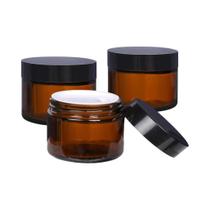 Frasco Cosmético De Vidro Âmbar 5g-50g, Frascos Portáteis Para Creme Facial, Recipientes Frasco Cosmético De Vidro Âmbar 5g-50g, Frascos Portáteis Para Creme Facial, Recipientes