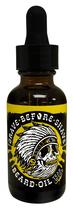 Frasco de 30 ml de madeira de teca Grave Beard Grave Before Shave com conta-gotas