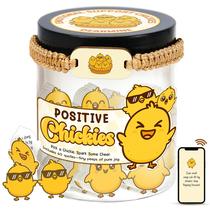 Frasco de 60 cartões de afirmação Positive Chickies DEARMINE