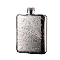 Frasco de aço inoxidável Hip Flask 180 mL com funil prateado Frasco de aço inoxidável Hip Flask 180 mL com funil prateado