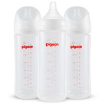 Frasco de amamentação PIGEON PP Wide Neck Anti-Colic 330 ml (pacote com 3)