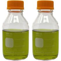 Frasco de armazenamento de mídia Pyrex Corning 1395-500 500mL (pacote com 2) Frasco de armazenamento de mídia Pyrex Corning 1395-500 500mL (pacote com 2)