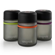 Frasco de armazenamento de vidro ONGROK 180mL, pacote com 3 ervas e especiarias UV com tampa Frasco de armazenamento de vidro ONGROK 180mL, pacote com 3 ervas e especiarias UV com tampa
