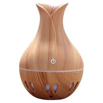 Frasco de aromaterapia para umidificador Mini 130 ml LED Wood Grain