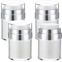 Frasco de bomba Airless Nuenen 100mL (pacote com 4) recarregável branco Frasco de bomba Airless Nuenen 100mL (pacote com 4) recarregável branco