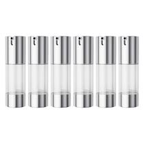 Frasco de bomba de creme cosmético Airless longway Silver 30mL (x6) Frasco de bomba de creme cosmético Airless longway Silver 30mL (x6)
