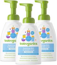 Frasco de bomba de espuma BabyGanics, sem fragrância, 480 ml, pacote com 3