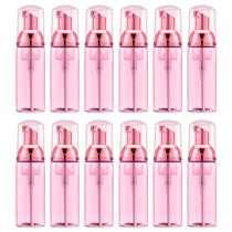 Frasco de bomba de espuma Lil Ray 60 ml Clear Rose Red Travel 12 unidades