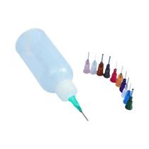 Frasco De Cola Transparente 30ml 50ml Dispensador De Agulha De Polietileno Para Pasta De Solda Com Frasco De Cola Transparente 30ml 50ml Dispensador De Agulha De Polietileno Para Pasta De Solda Com
