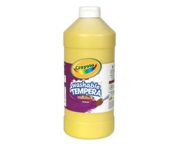 Frasco de compressão Tempera Paint Crayola lavável amarelo de 946 ml
