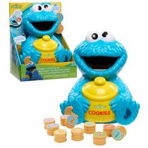 Frasco de contagem de biscoitos Toy Just Play Sesame Street de 12 peças Frasco de contagem de biscoitos Toy Just Play Sesame Street de 12 peças