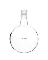 Frasco de ebulição QWORK de pescoço único, fundo redondo, 1000 mL Frasco de ebulição QWORK de pescoço único, fundo redondo, 1000 mL