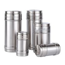 Frasco de Especiarias em Aço Inox com Tampa Giratória Prática