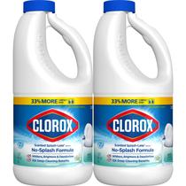 Frasco de linho limpo Bleach Clorox Splash-Less de 1,18 L 40 onças x2 Frasco de linho limpo Bleach Clorox Splash-Less de 1,18 L 40 onças x2