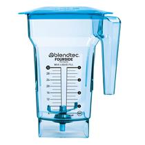 Frasco de liquidificador Blendtec FourSide 950ml azul comercial