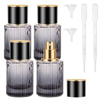 Frasco de perfume HxRyagi Travel Vintage 30ml, atomizador, conjunto de 4 Frasco de perfume HxRyagi Travel Vintage 30ml, atomizador, conjunto de 4