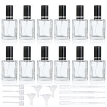 Frasco de perfume YU FENG de vidro transparente recarregável de 15 mL (12 unidades) Frasco de perfume YU FENG de vidro transparente recarregável de 15 mL (12 unidades)